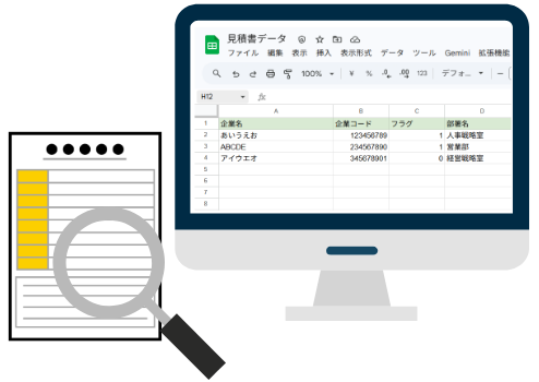 事前設定不要でデータ入力の自動化・高速化